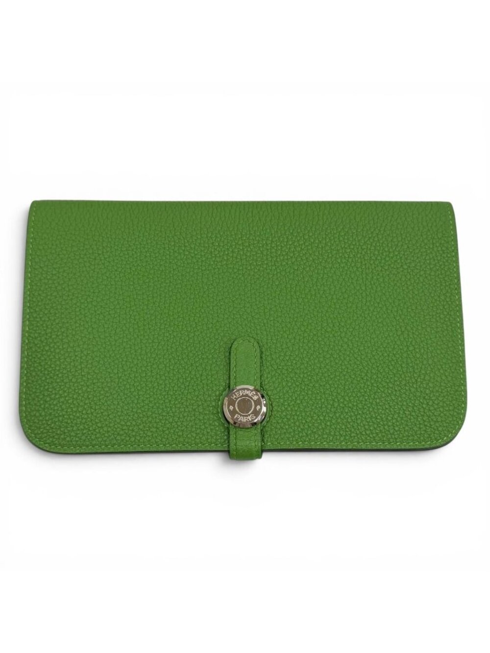Hermes Dogon GM Duo Bamboo Togo Silver Series Wallet